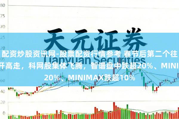 配资炒股资讯网-股票配资行情参考 春节后第二个往复日，港股高开高走，科网股集体飞腾，智谱盘中跌超20%、MINIMAX跌超10%